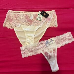 White lace panties